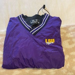 BT Player vintage Men’s Medium purple LSU windbreaker jacket